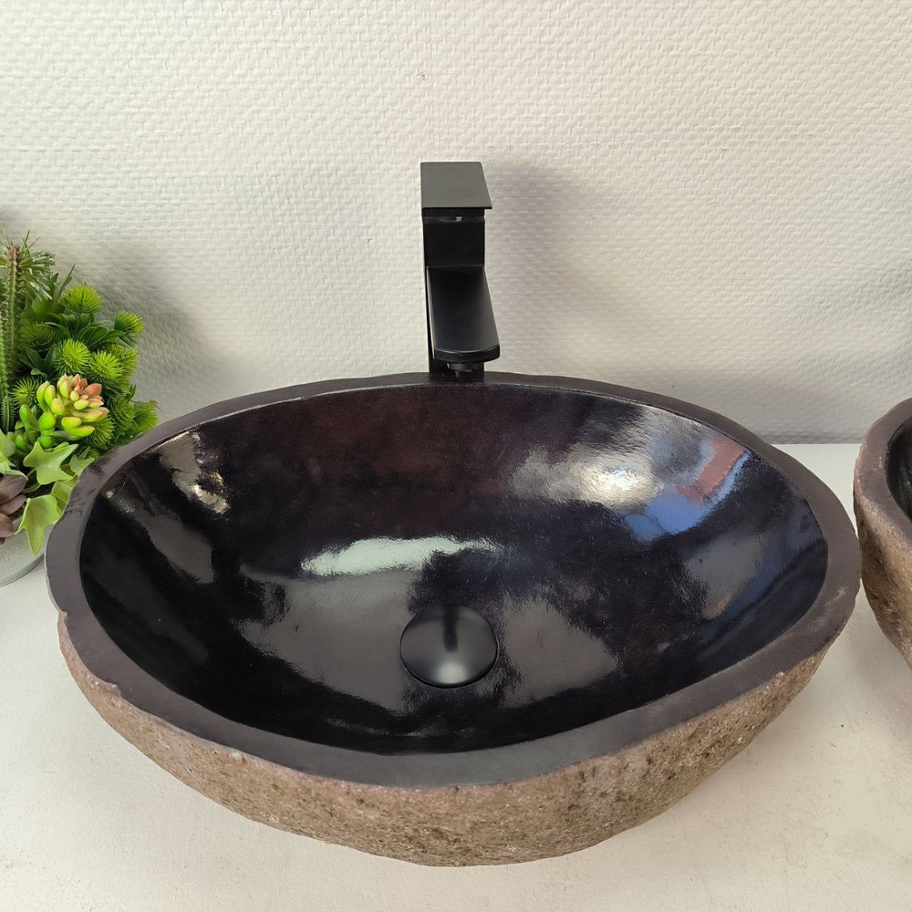 Раковина из речного камня ПАРА! RS-65359 48*34*15 0865
