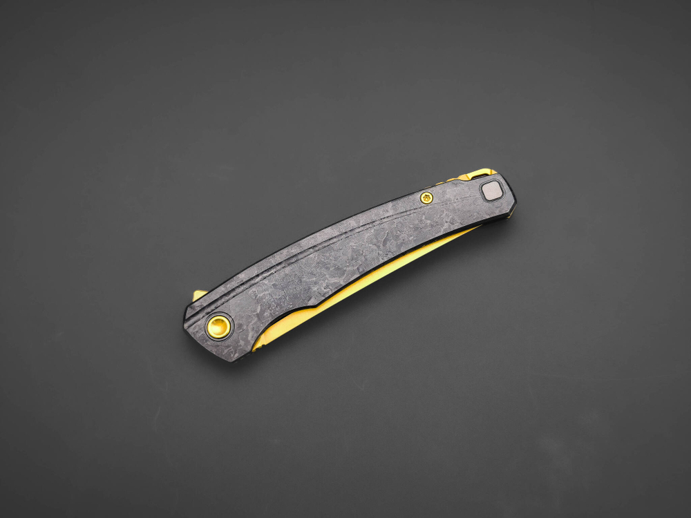 Складной нож SAIRA T14N Gold PVD CrytalTI DLC
