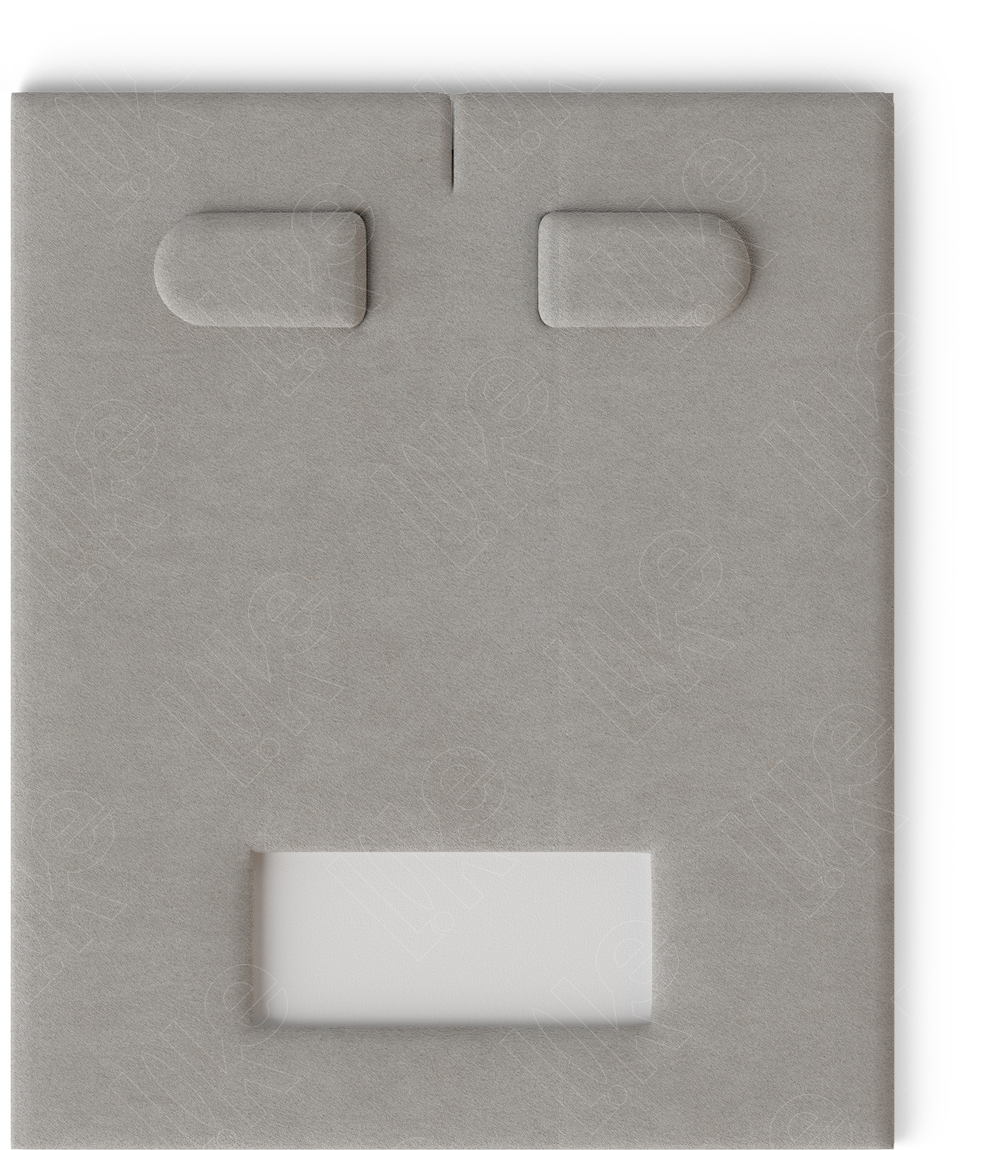 Вкладыш 14/наклонный/для серег/2 язычка/окошко для бирки/прорезь для нитки