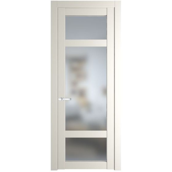 Межкомнатная дверь эмаль Profil Doors 2.3.2PD перламутр белый стекло матовое