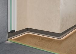 Теневой плинтус скрытого монтажа Pro Design 7210 черный, 2700x17,5x48,5 мм