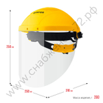 STAYER ударопрочный экран 220х315мм, из поликарбоната 1мм, устойчивого к истираниям и царапинам, с храповиком, защитный лицевой щиток (11081)