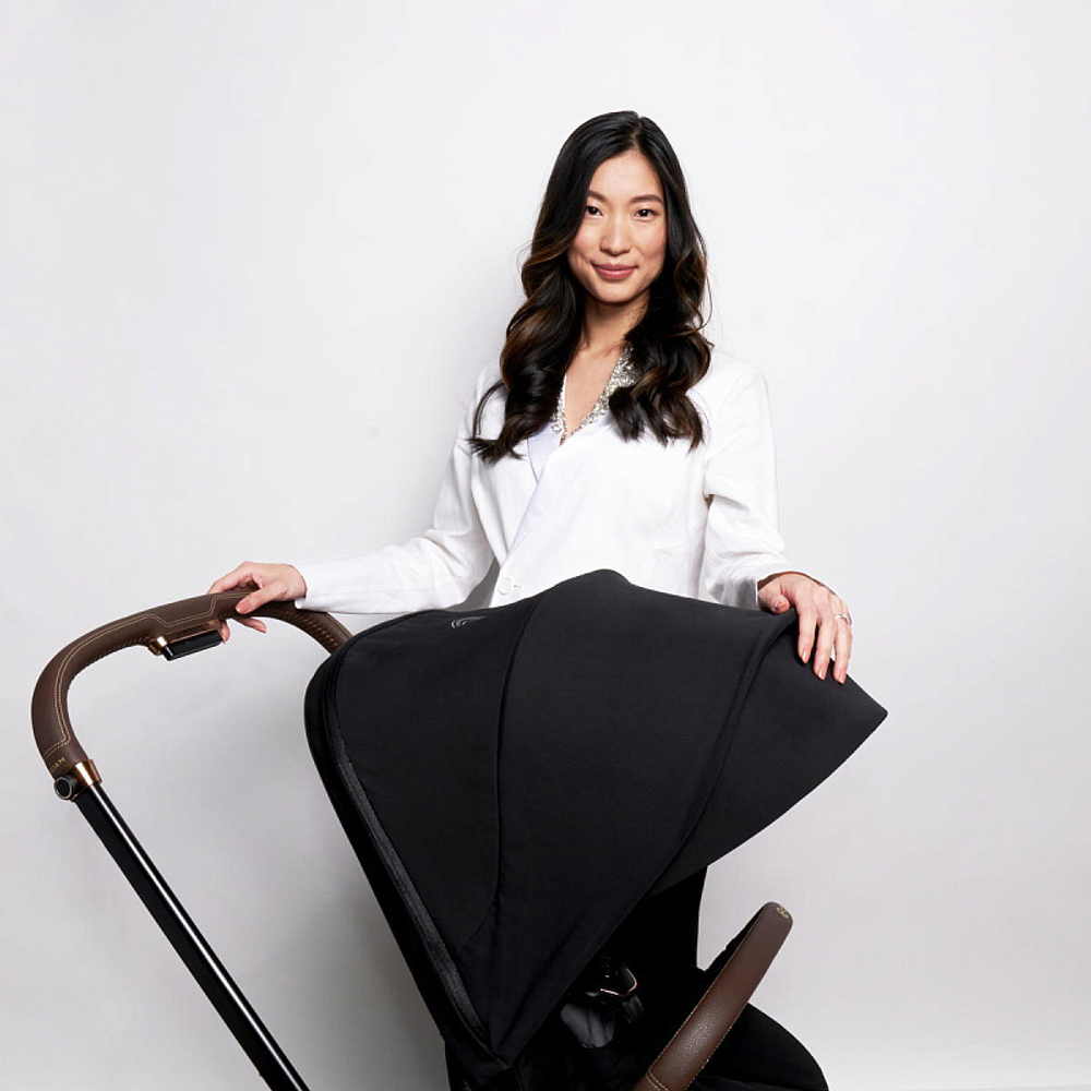 Коляска 3 в 1 Cybex Priam IV Rosegold и автокресло Cloud G i-Size Ocean Blue Plus Sepia Black