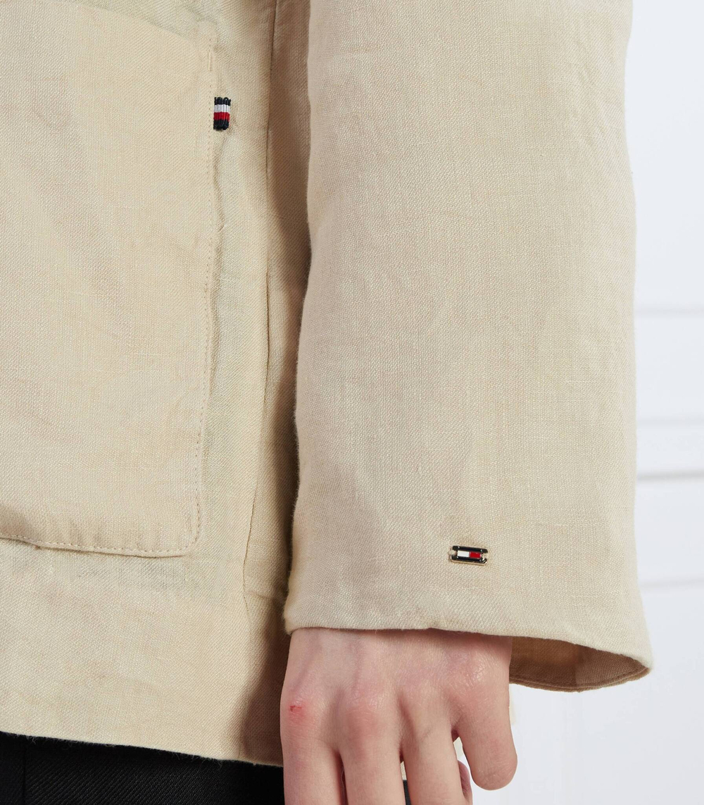 Льняный пиджак CASUAL LINEN SB BLAZER Tommy Hilfiger - кремовый(WW0WW37774)