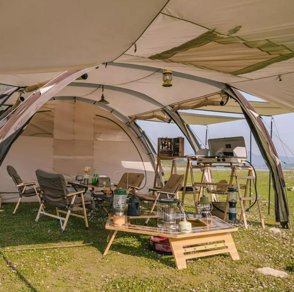 Палатка Naturehike Cloud Vessel Tunnel UPF 50+ 5-6 местная L, песочный, артикул NH20ZP015-QGOLSKR