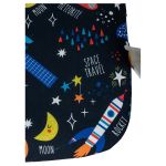 Кресло детское Helmi HL-K95 R (W695) "Airy", спинка сетка/сиденье ткань с рисунком шаттл мультиколор, пиастра, пластик белый