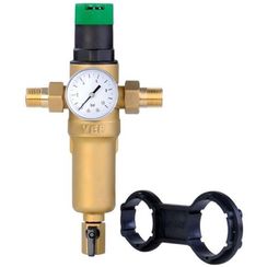 Фильтр VIEIR с регулятором давления и манометром 1/2 для гор. воды (10/1)