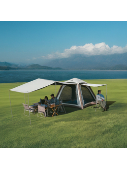 Палатка Naturehike Ango Air Pro, 3-местная, быстросборная, надувной каркас, коричневая