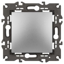 14-1101-03 ЭРА Выключатель, 10АХ-250В, IP20, Эра Elegance, алюминий | Elegance Алюминий