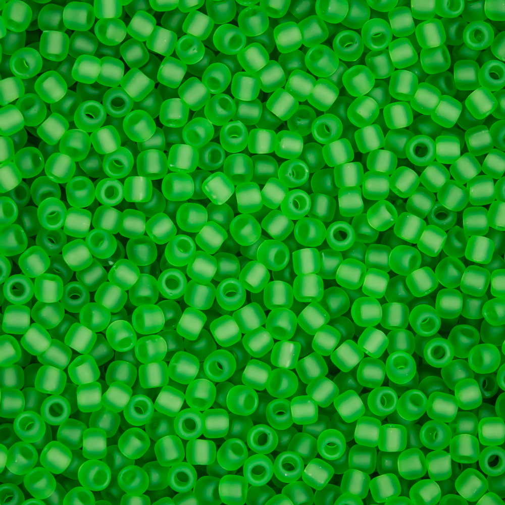 Японский бисер TOHO Round 11/0 (№7F), прозрачный матовый