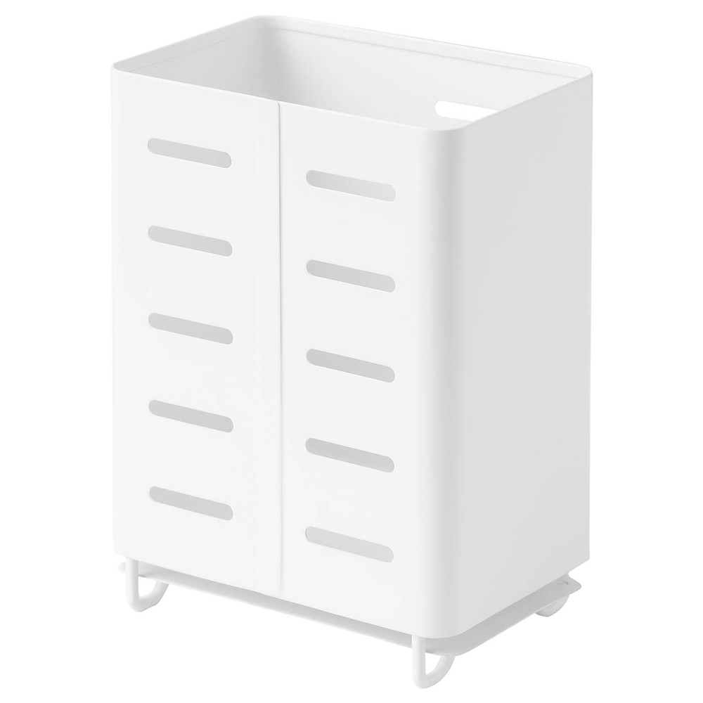 IKEA AVSTEG  (ИКЕА АВСТЕГ)  -  Коробка для столовых приборов, белая, 13 см