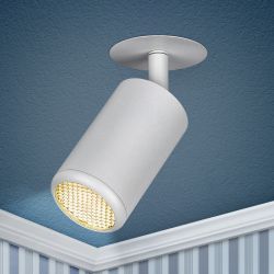 Светильник встраиваемый алюминиевый ЭРА KL106 WH под лампу MR16 GU10 белый матовый