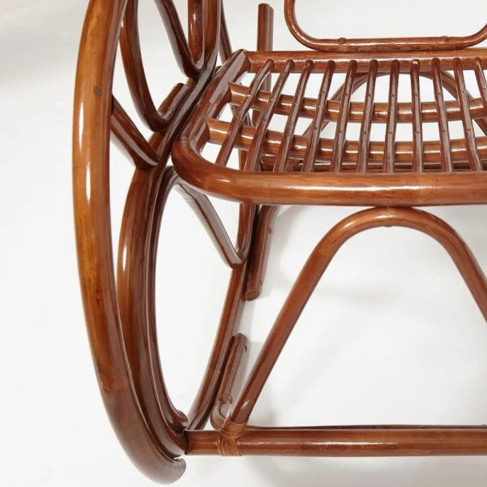 Кресло-качалка VIENNA (разборная) / без подушки /орех натуральный ротанг