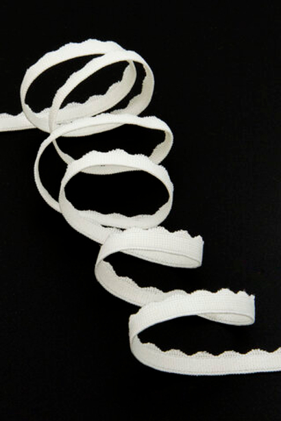 Резинка бельевая шампань ажурная 8 мм с учётом фестона