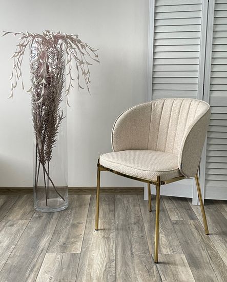 Стул DIANA TRF-11 светло-бежевый / золотой каркас