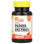 Sundance Vitamins, Жевательные ферменты папайи, натуральные тропические, 100 жевательных таблеток
