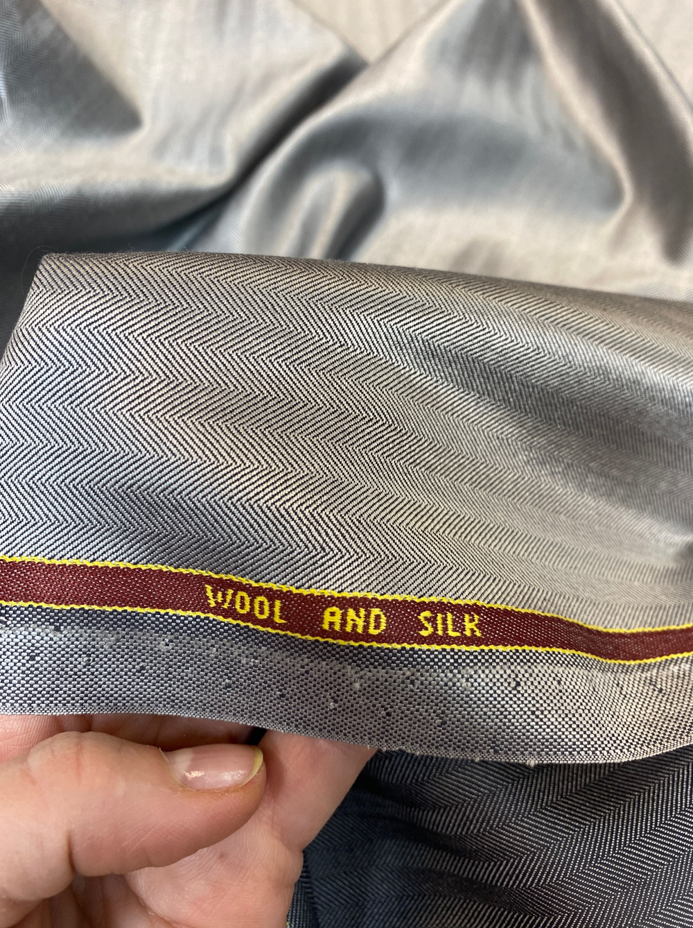 Ткань костюмная (Италия) 70% шерсть 30% шелк ш-150 см. цена за 0,8м