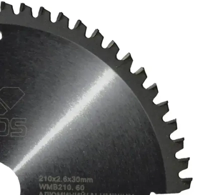 Диск пильный по металлу 210x30 мм KEOS z60 Чистый рез алюминия, пластика, ламината