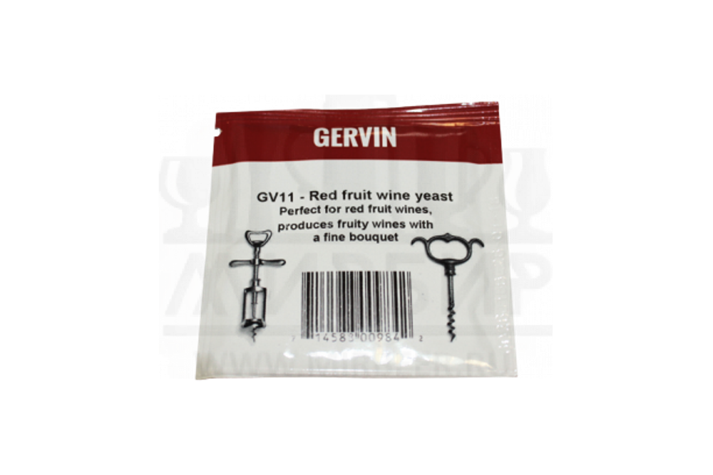 Винные дрожжи Gervin "Red Fruit Wine GV11", 5 г