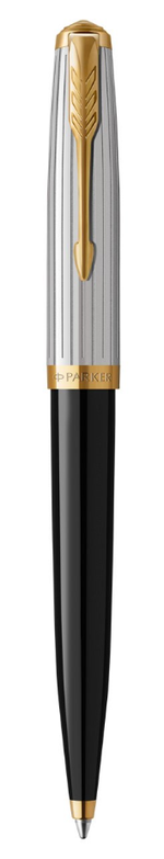Шариковая ручка Parker 51 Premium Black GT, стержень: M, цвет чернил: black, в подарочной упаковке.