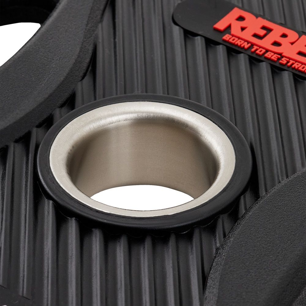 Диски олимпийские обрезиненные с двумя хватами 5 кг REBEL (пара)