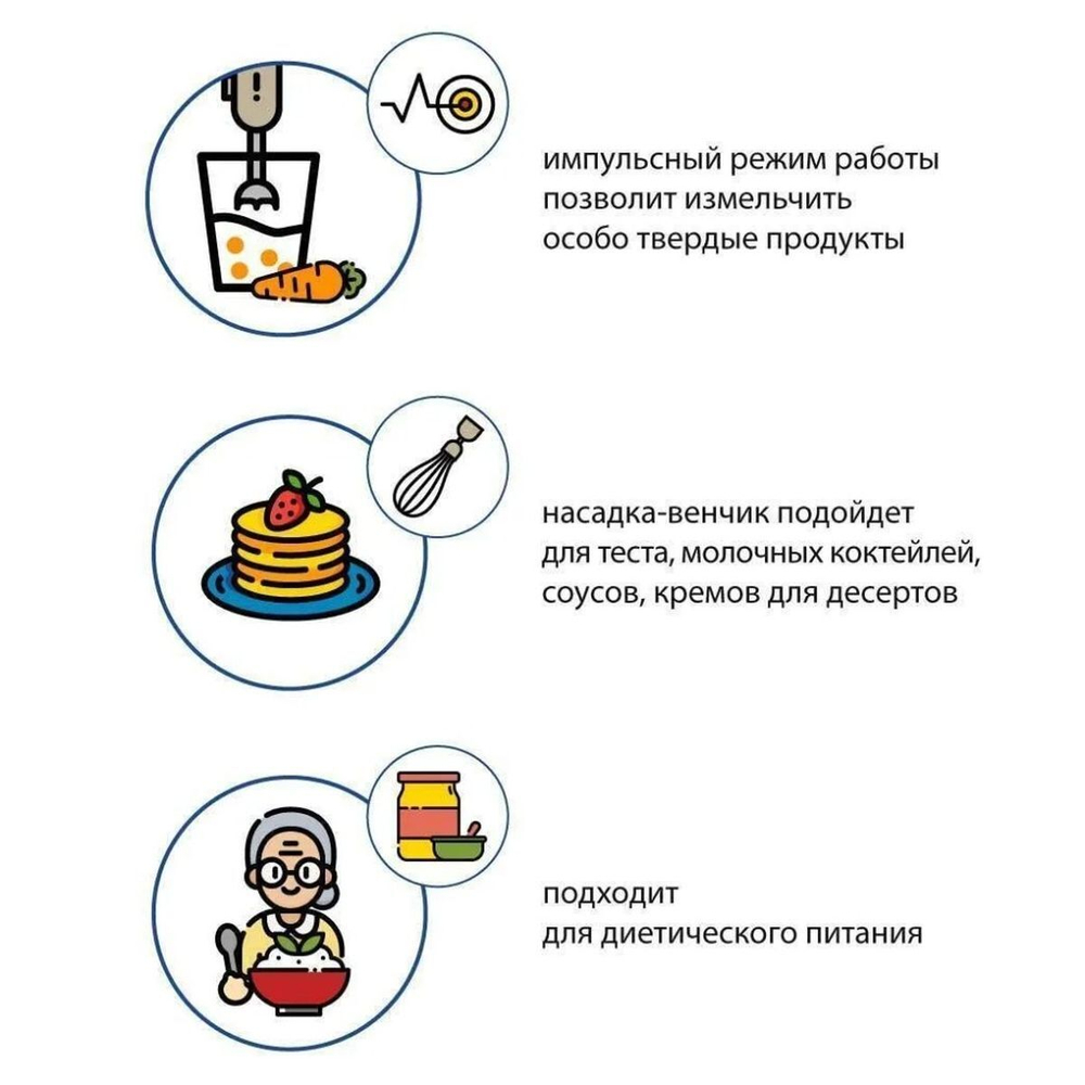 Блендер погружной 700 Вт, 2 скор, Econ, ECO-232HB, бел