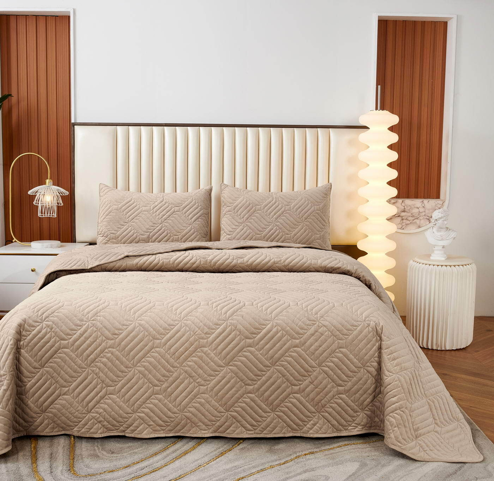 Покрывало 160x220 Sofi De MarkO Армандо светло-бежевое