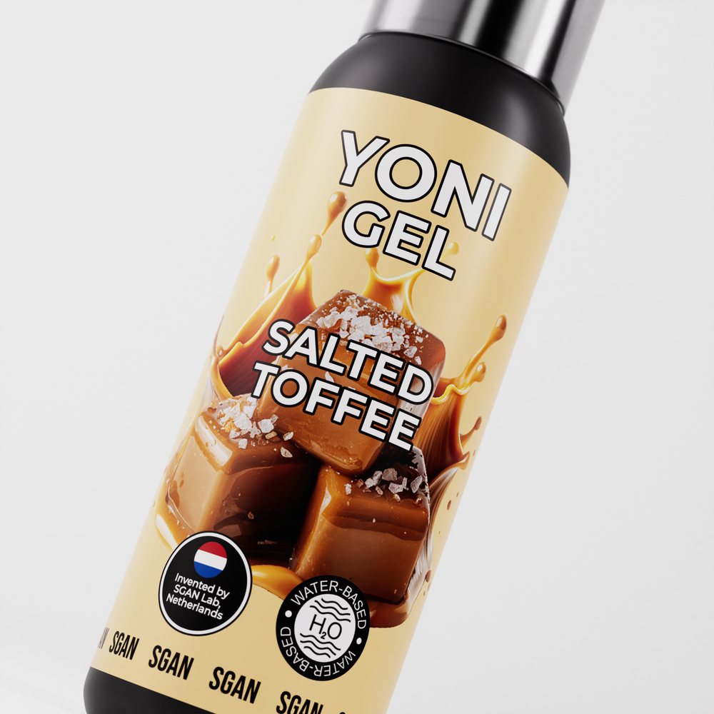 SGAN YONI GEL - Оральный лубрикант со вкусом соленой карамели, 100 мл