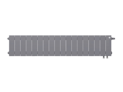 Радиатор Royal Thermo PianoForte 200 /Silver Satin - 18 секц. VDR