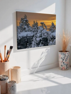 Картина на стену 40 X 50 Снежный пейзаж
