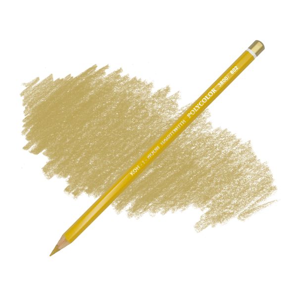 Карандаш художественный цветной POLYCOLOR, цвет 802 охра желтая темная
