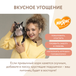 Лакомство для кошек Мнямс "Здоровье и красота" хрустящие подушечки с лососем 60 гр, 10 шт