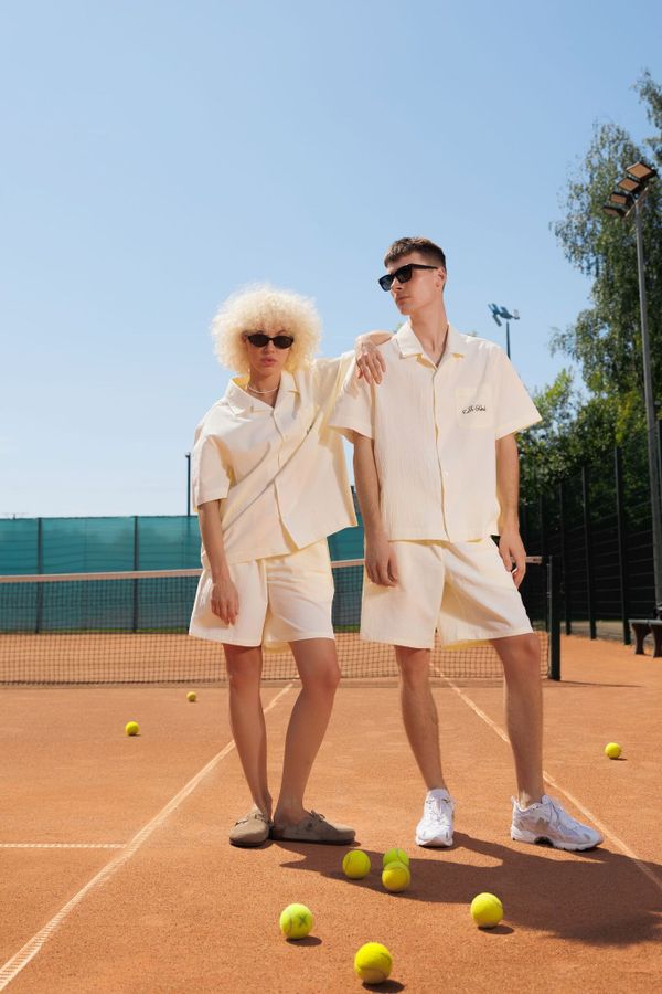 Рубашка Boiled Cotton кремовая - фото 3