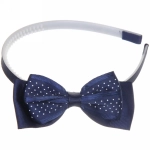 Ободок для волос детский на блистере «Rapunzel», в горошек, микс 6 цветов, 1см