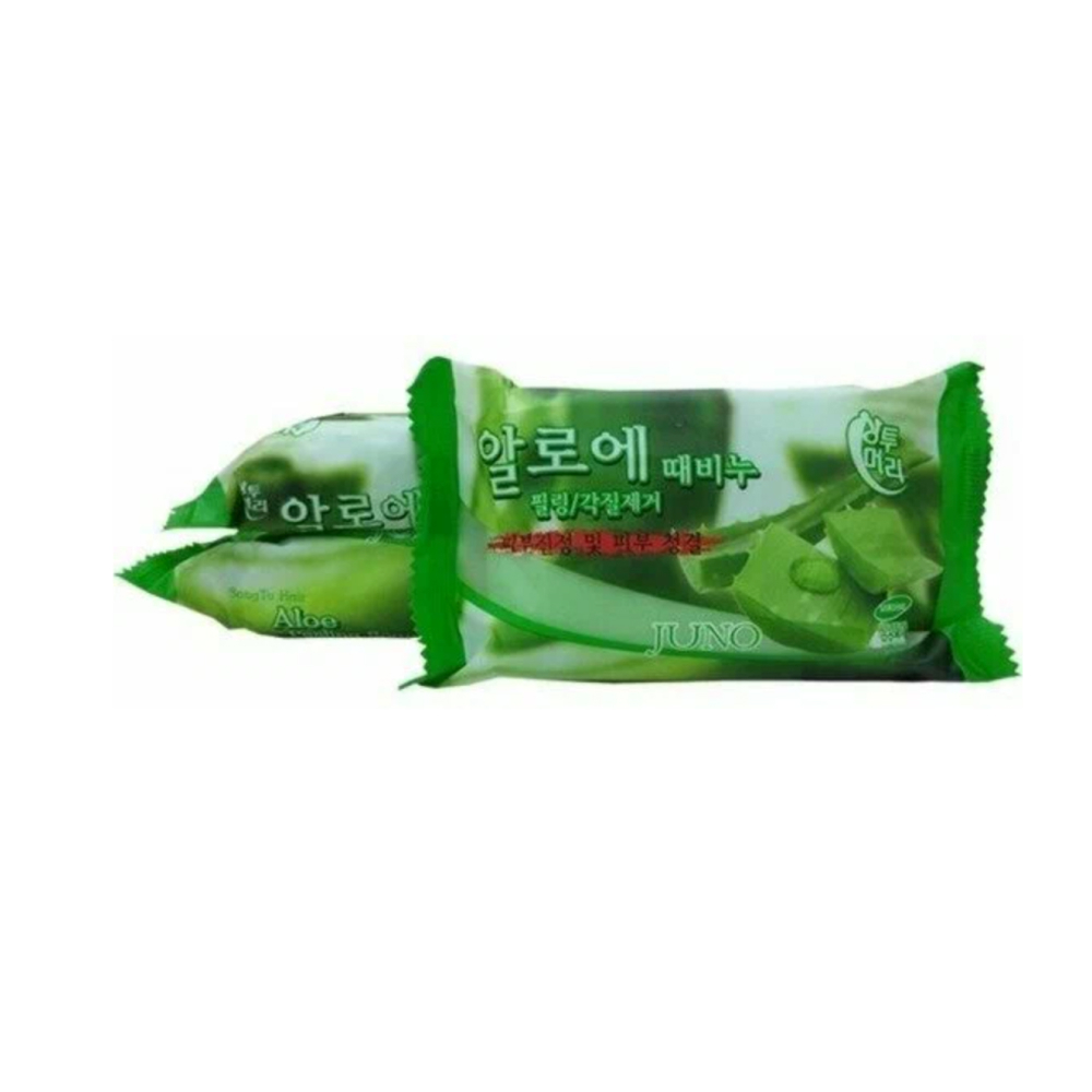 Мыло с экстрактом алоэ Juno "Aloe soap"