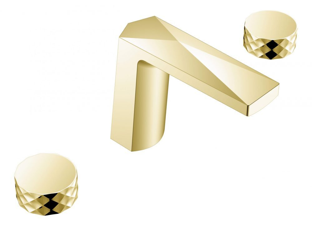 Boheme Смеситель врезной на 3отв. VENTURO Matt Gold, ручка DIAMOND