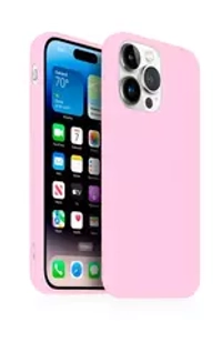 Накладка iPhone 14 Pro Max силикон розовый