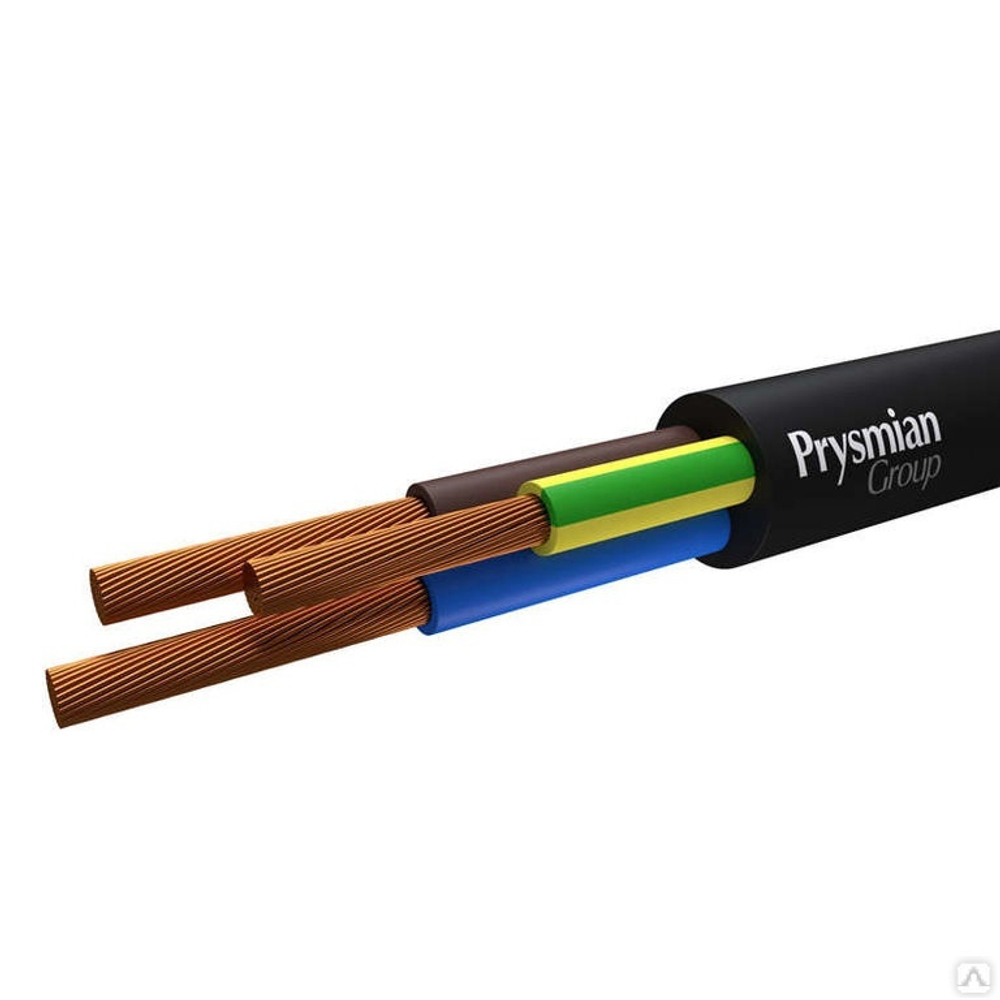 Провод ПВС черный 3 х 1,50 РЭК (в бухте 100 м) ГОСТ+ с ПЭТ