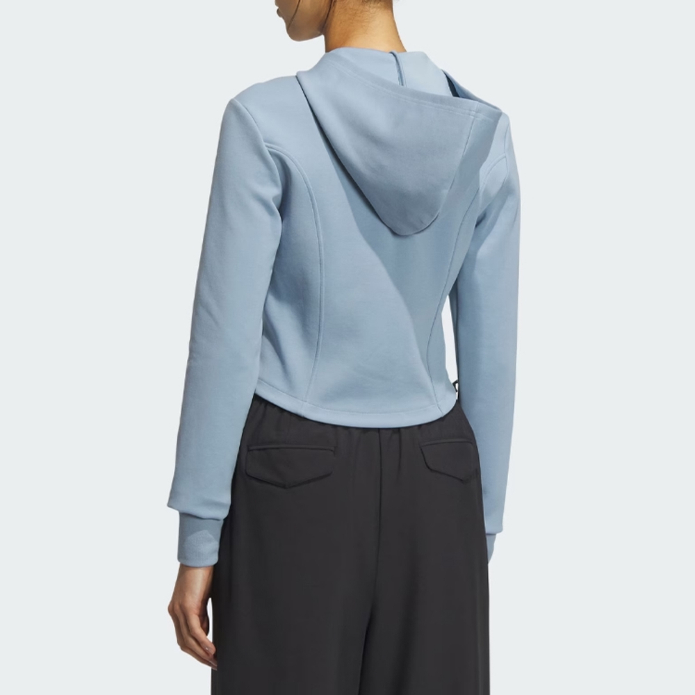 Корсет-худи Adidas Originals женский, голуб.