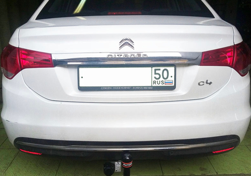 Фаркоп AvtoS для CITROEN C4 (2013-) с универсальной электрикой Smart(блок) и сертификатом в комплекте, арт.(CN 01+smart)