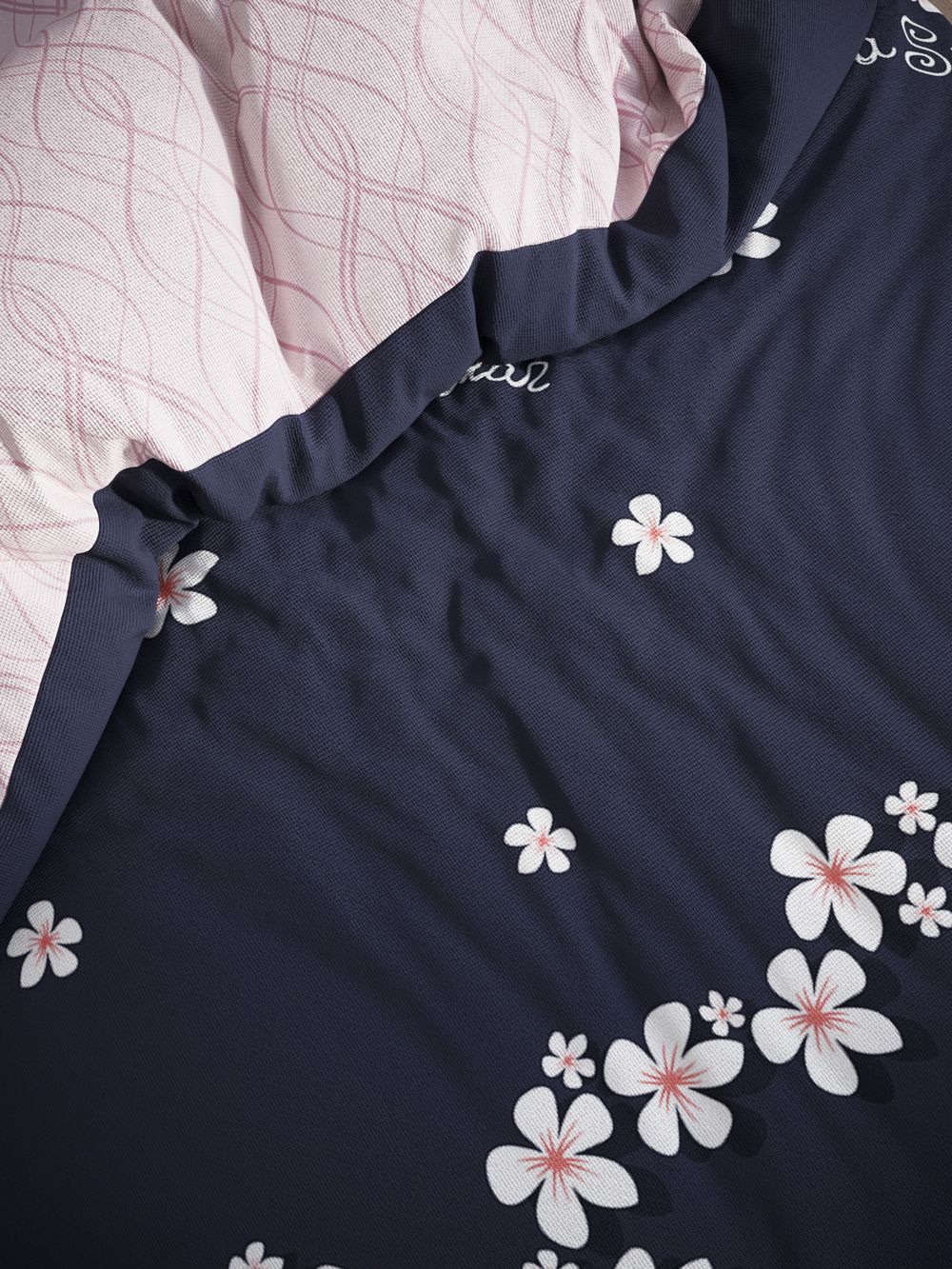 Пододеяльник сатин Milky Garden "For you/For you (компаньон)" 1,5-спальный на молнии 145x215 см