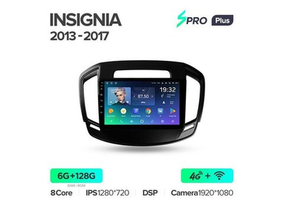 Магнитола Teyes SPRO Plus 6-128 Opel Insignia/ Buick Regal 2013 — 2017 9.0"