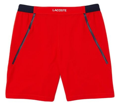 Мужские теннисные шорты Lacoste Tennis x Novak Djokovic Taffeta Shorts - red
