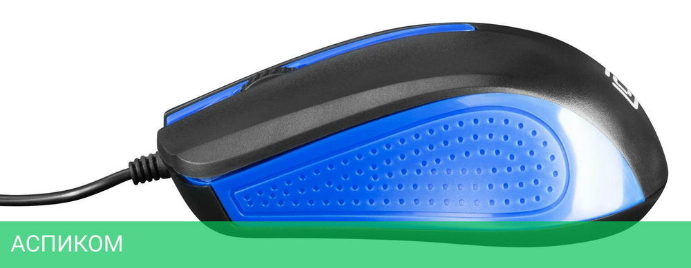 Мышь Oklick 225M Black/Blue (288233)