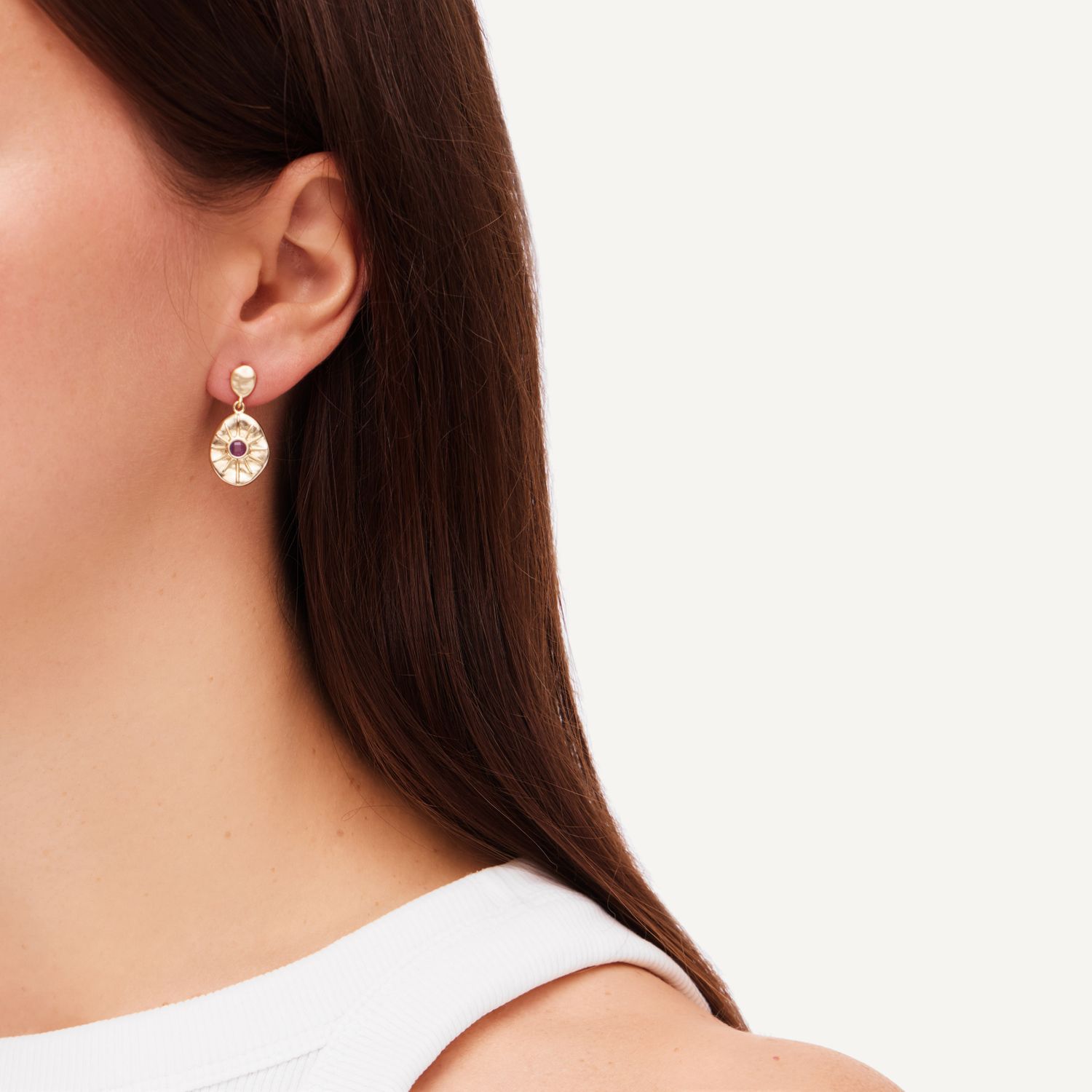 Серьги Rising Sun Earrings - Amethyst