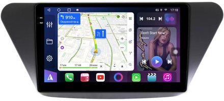 Магнитола для Lifan X50 2015+ - FarCar BM561M монитор 9.5" QLED на Android 14, TS10, 4+32Гб, CarPlay, 4G SIM-слот