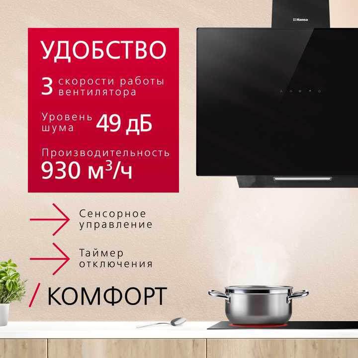 Наклонная вытяжка Hansa OKP653SBH