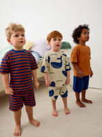 Пижама для мальчика Next Q66-080, 3 шт., Молочный, Оранжевый, Синий