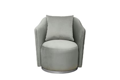 Кресло вращающееся Garda Decor Verona Colt025-MINT мятное/xром