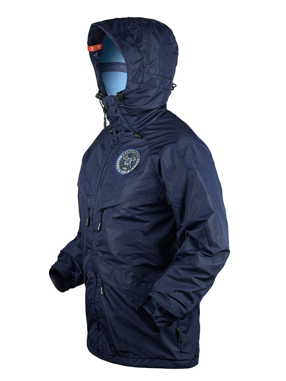 Куртка на молнии Варгградъ мужская тёмно-синяя (на флисе)